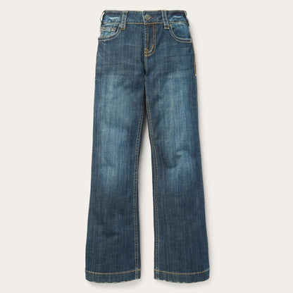 Women Denim Stetson 214 City Trouser Jeans In Medium Wash Blue