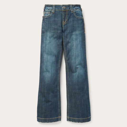 Women Denim Stetson 214 City Trouser Jeans In Medium Wash Blue