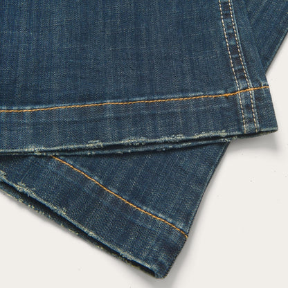 Women Denim Stetson 214 City Trouser Jeans In Medium Wash Blue