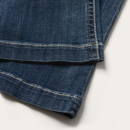 Women Denim Stetson 214 City Trouser Jeans With Chevron Back Pocket Blue