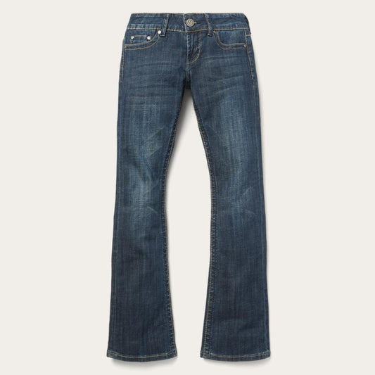 Women Denim Stetson 818 Bootcut Jean With "S" Back Pocket Blue
