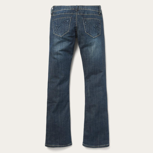 Women Denim Stetson 818 Bootcut Jean With "S" Back Pocket Blue