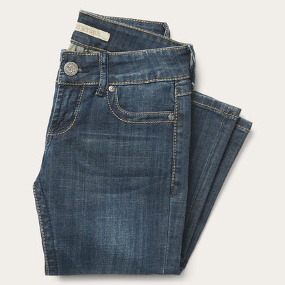 Women Denim Stetson 818 Bootcut Jean With "S" Back Pocket Blue