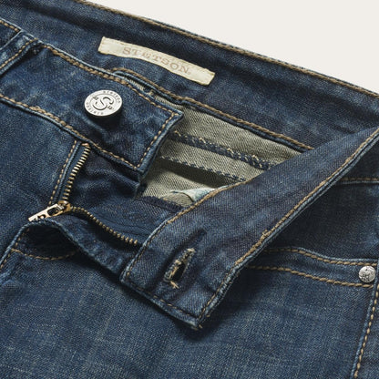 Women Denim Stetson 818 Bootcut Jean With "S" Back Pocket Blue