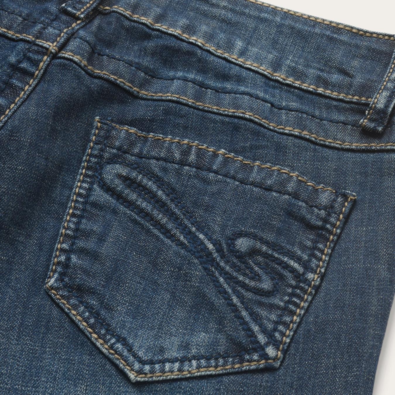 Women Denim Stetson 818 Bootcut Jean With "S" Back Pocket Blue