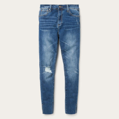 Women Denim Stetson 902 High Waist Slim Fit Jean Blue