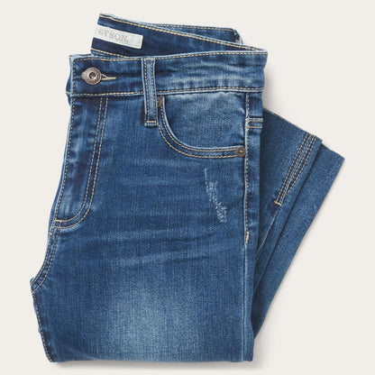 Women Denim Stetson 902 High Waist Slim Fit Jean Blue
