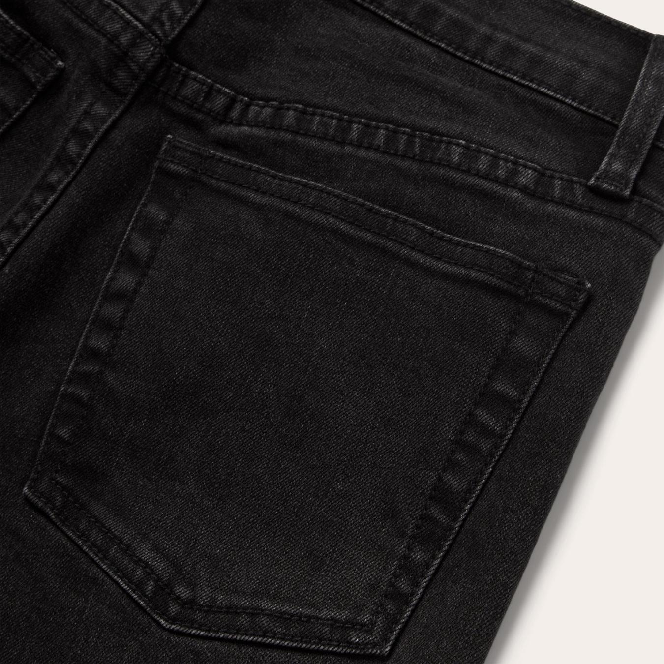Women Denim Stetson 915 High Rise Straight Fit Crop Jeans Black
