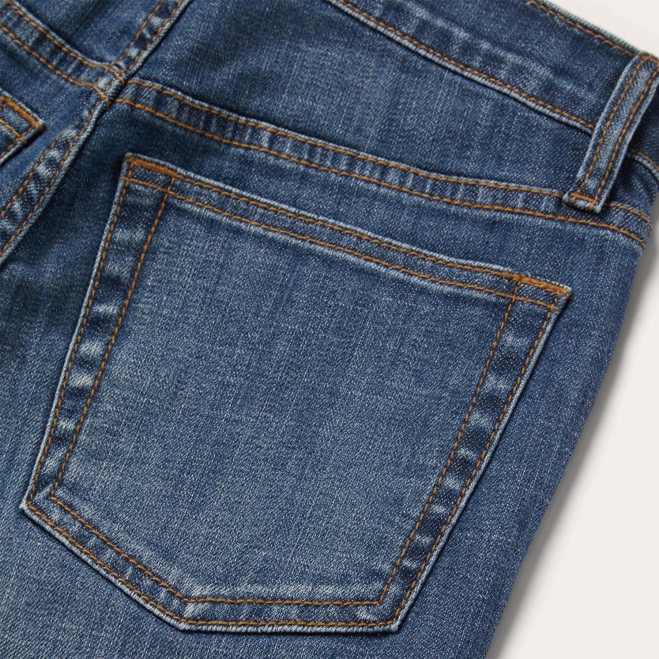 Women Denim Stetson 915 High Rise Straight Fit Crop Jeans Blue