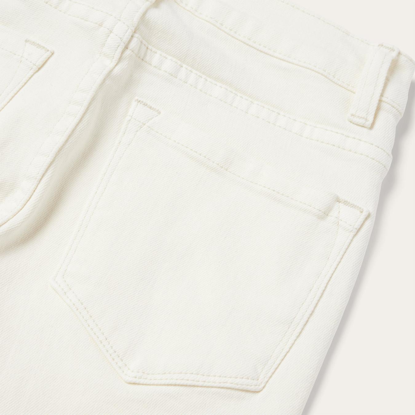 Women Denim Stetson 921 High Rise Flare Fit Jean White