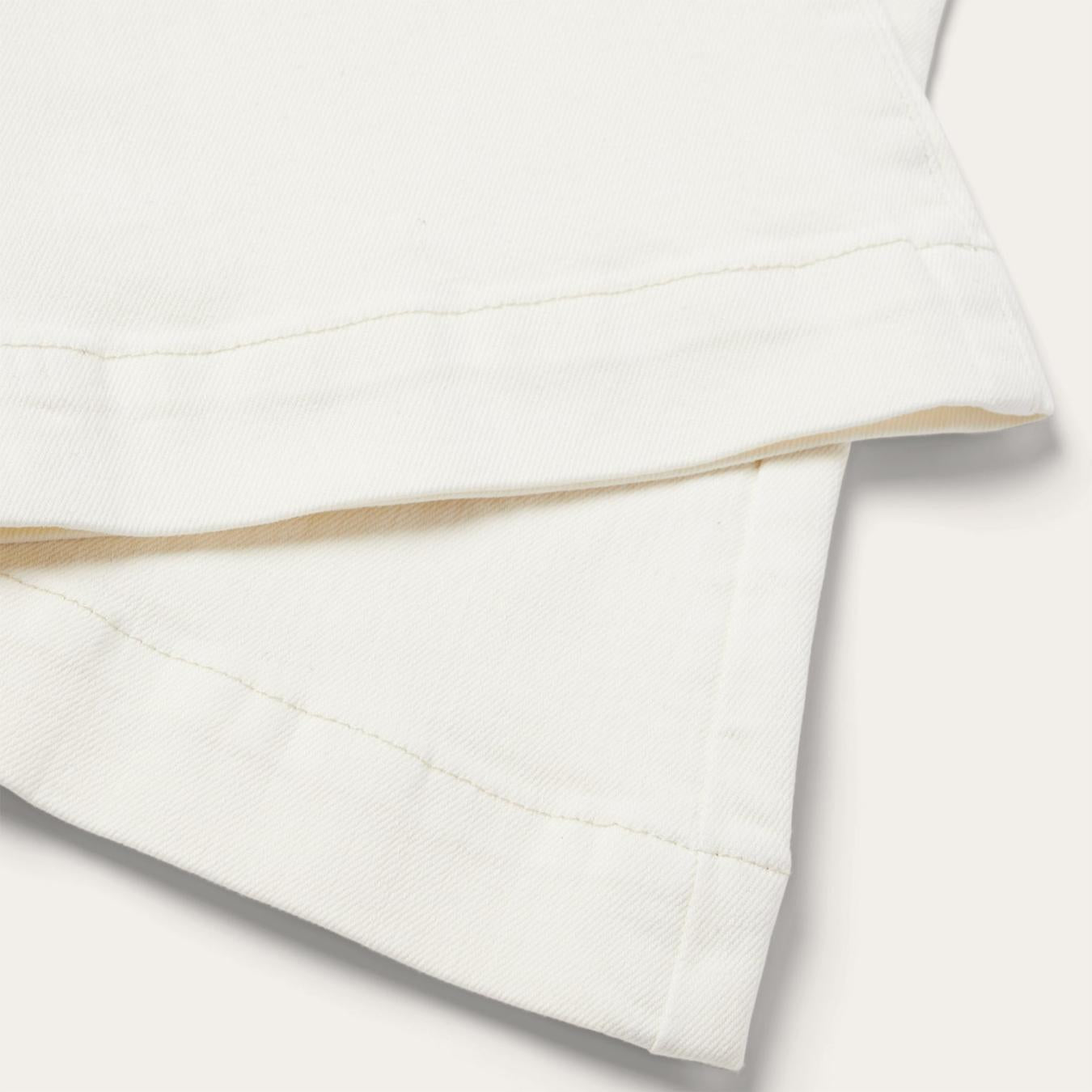 Women Denim Stetson 921 High Rise Flare Fit Jean White
