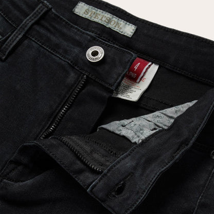 Women Denim Stetson 921 High Rise Flare Jeans Black