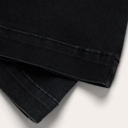Women Denim Stetson 921 High Rise Flare Jeans Black