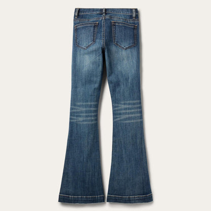 Women Denim Stetson 921 High Rise Flare Jeans Blue