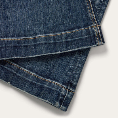 Women Denim Stetson 921 High Rise Flare Jeans Blue