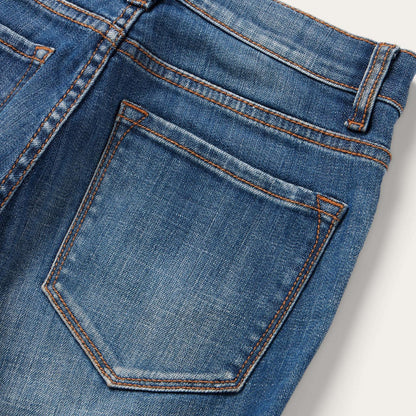 Women Denim Stetson 921 High Rise Flare Jeans Blue