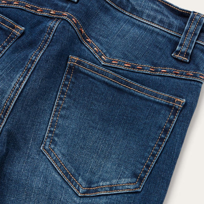 Women Denim Stetson 921 High Rise Flare Jeans Blue