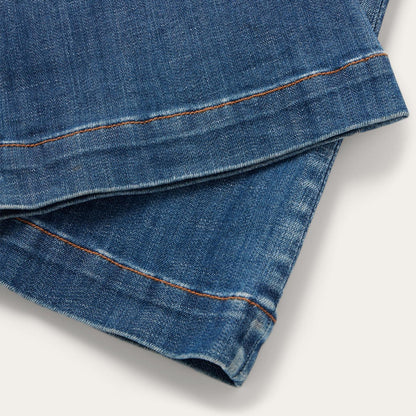 Women Denim Stetson 921 High Rise Flare Jeans Blue