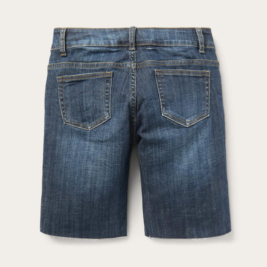 Women Denim Stetson Dark Wash Denim Shorts Blue