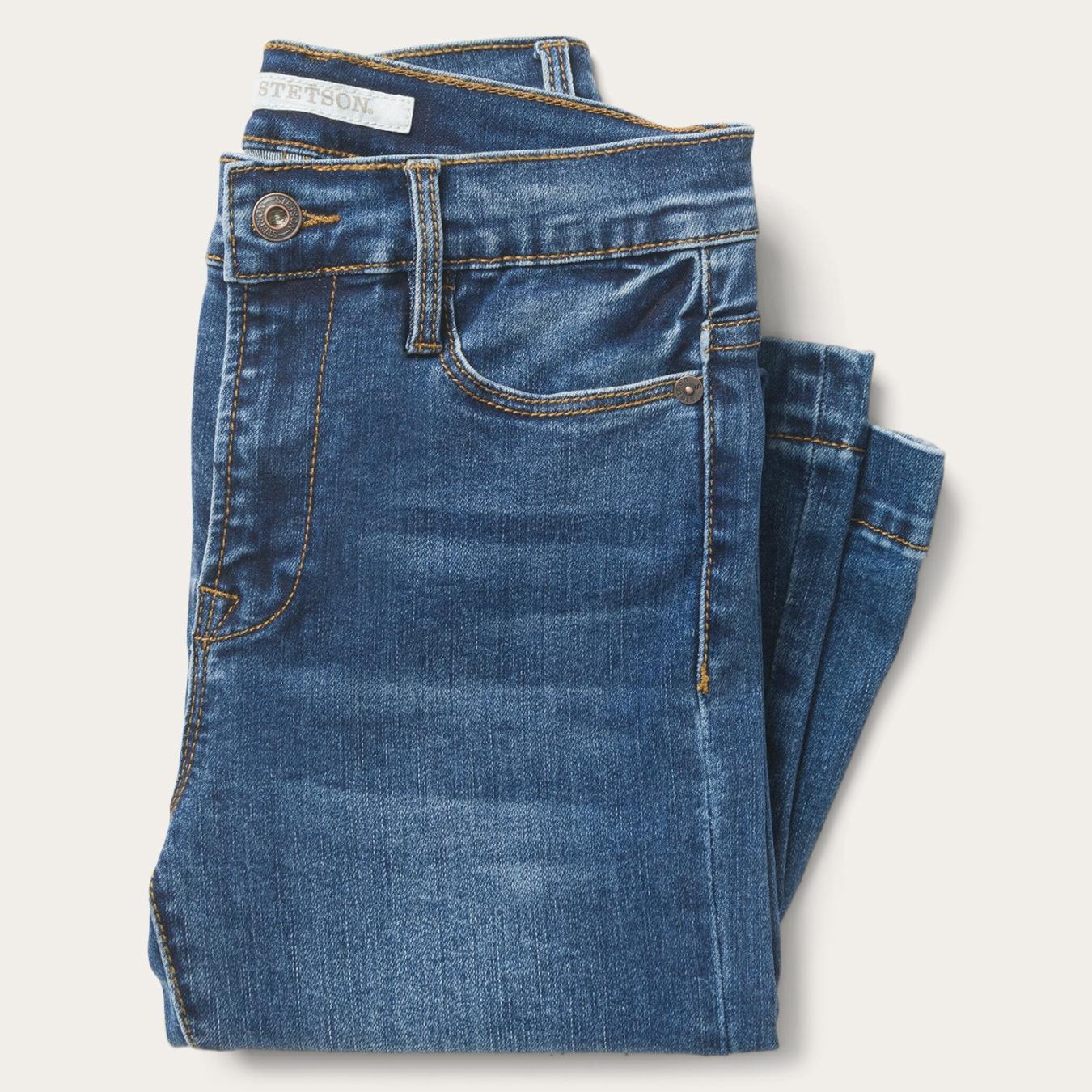 Women Denim Stetson High Waist Flare Jean Blue