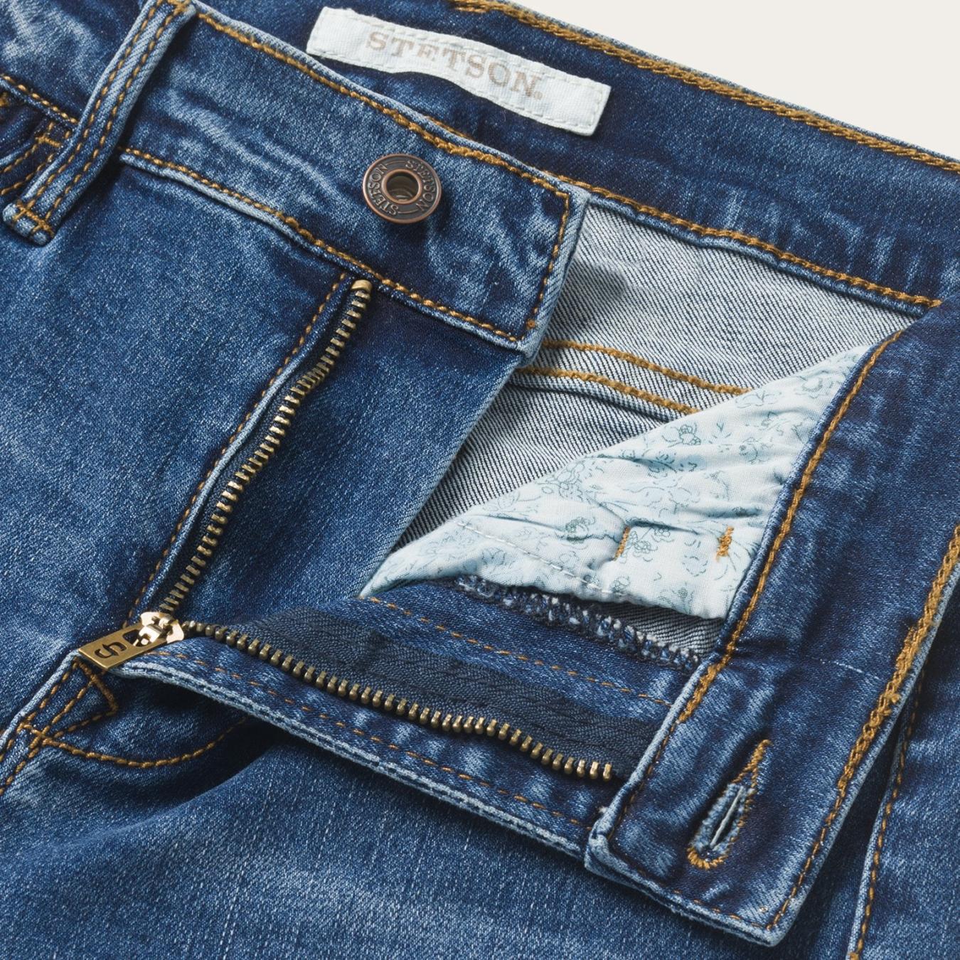 Women Denim Stetson High Waist Flare Jean Blue