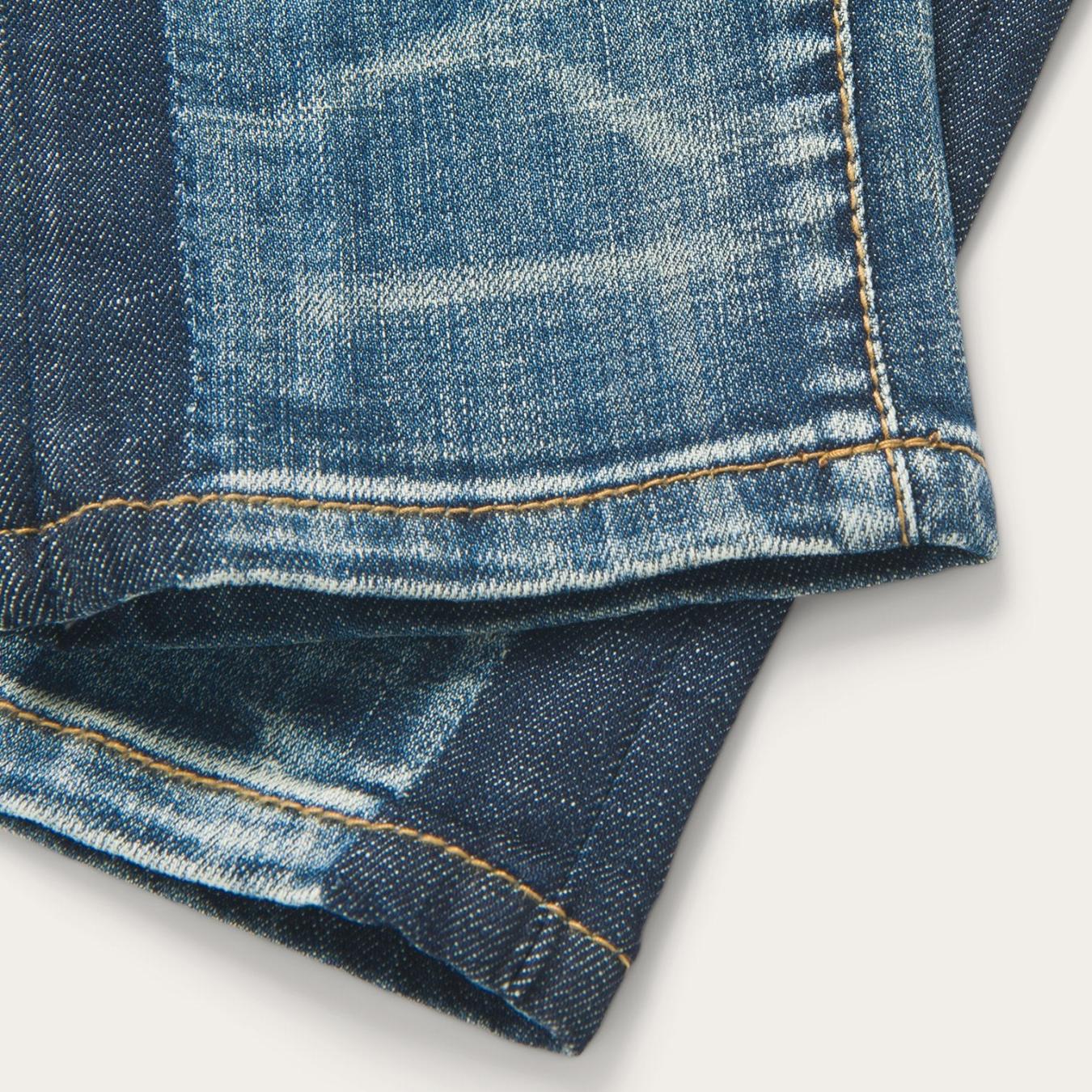 Women Denim Stetson Skinny Fit Stripe Leg Jean Blue