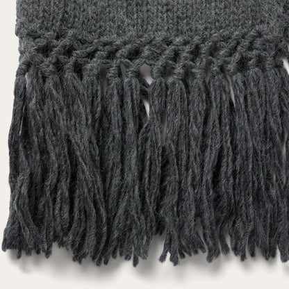 Women Fringe Jackets Stetson Charcoal Fringed Cardigan Grey