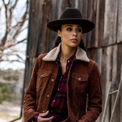 Women Jackets Stetson Classic Bomber Jacket Brown