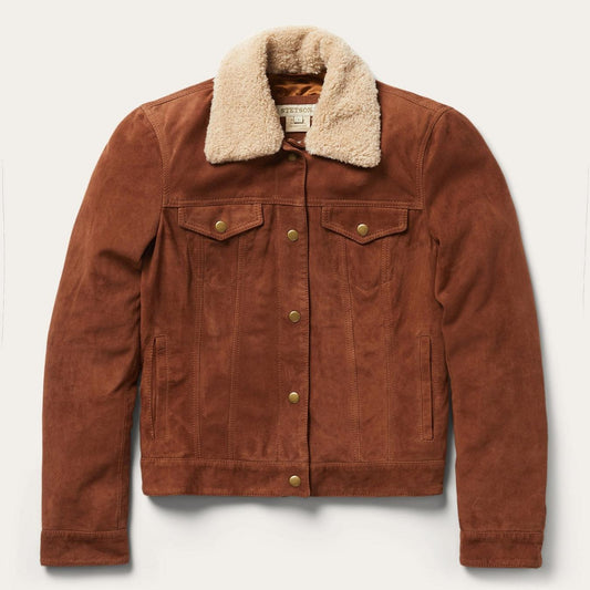 Women Jackets Stetson Classic Bomber Jacket Brown