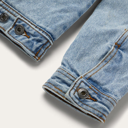 Women Jackets Stetson Denim Sherpa Lined Jacket Blue