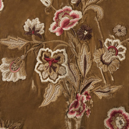 Women Jackets Stetson Embroidered Velvet Bomber Jacket Copper