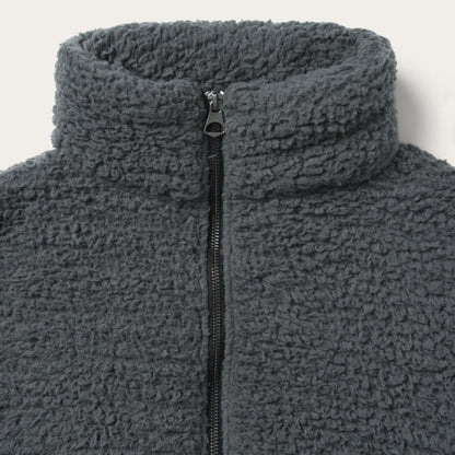 Women Jackets Stetson Fuzzy Teddy Bear Fleece Jacket Grey