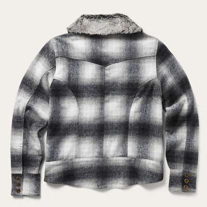 Women Jackets Stetson Plaid Cropped Jacket Black