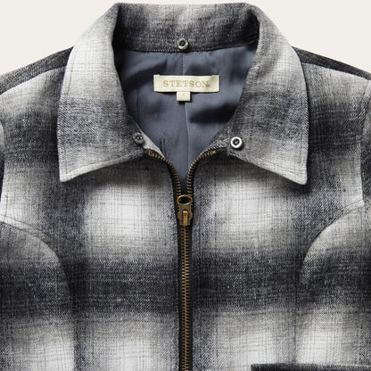 Women Jackets Stetson Plaid Cropped Jacket Black