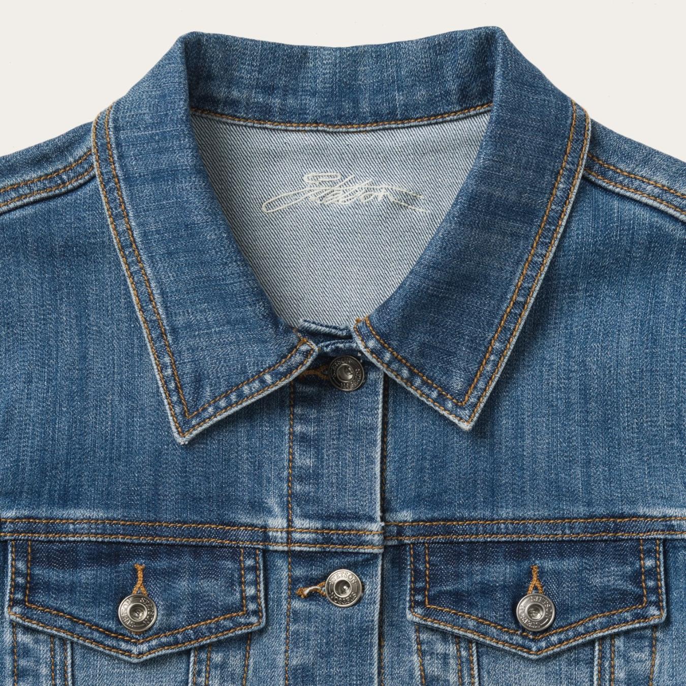 Women Jackets Stetson Stetson Stretch Denim Jacket Blue