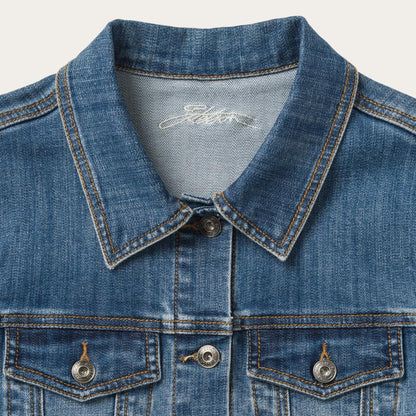 Women Jackets Stetson Stetson Stretch Denim Jacket Blue
