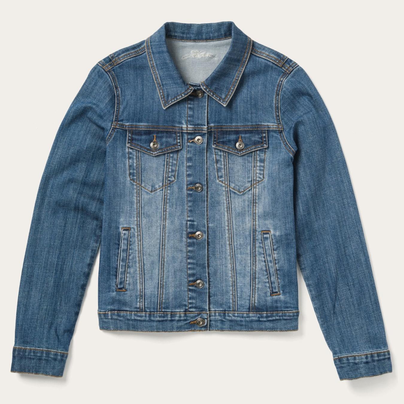 Women Jackets Stetson Stetson Stretch Denim Jacket Blue