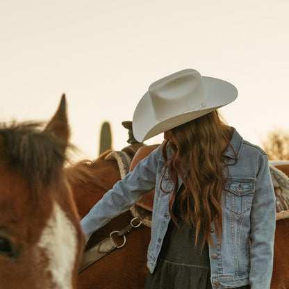 Women Jackets Stetson Stretch Denim Jacket Blue