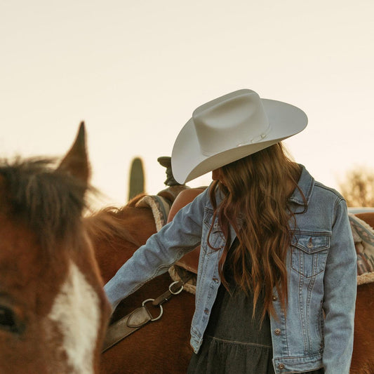 Women Jackets Stetson Stretch Denim Jacket Blue