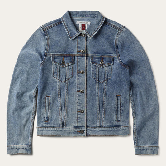 Women Jackets Stetson Stretch Denim Jacket Blue