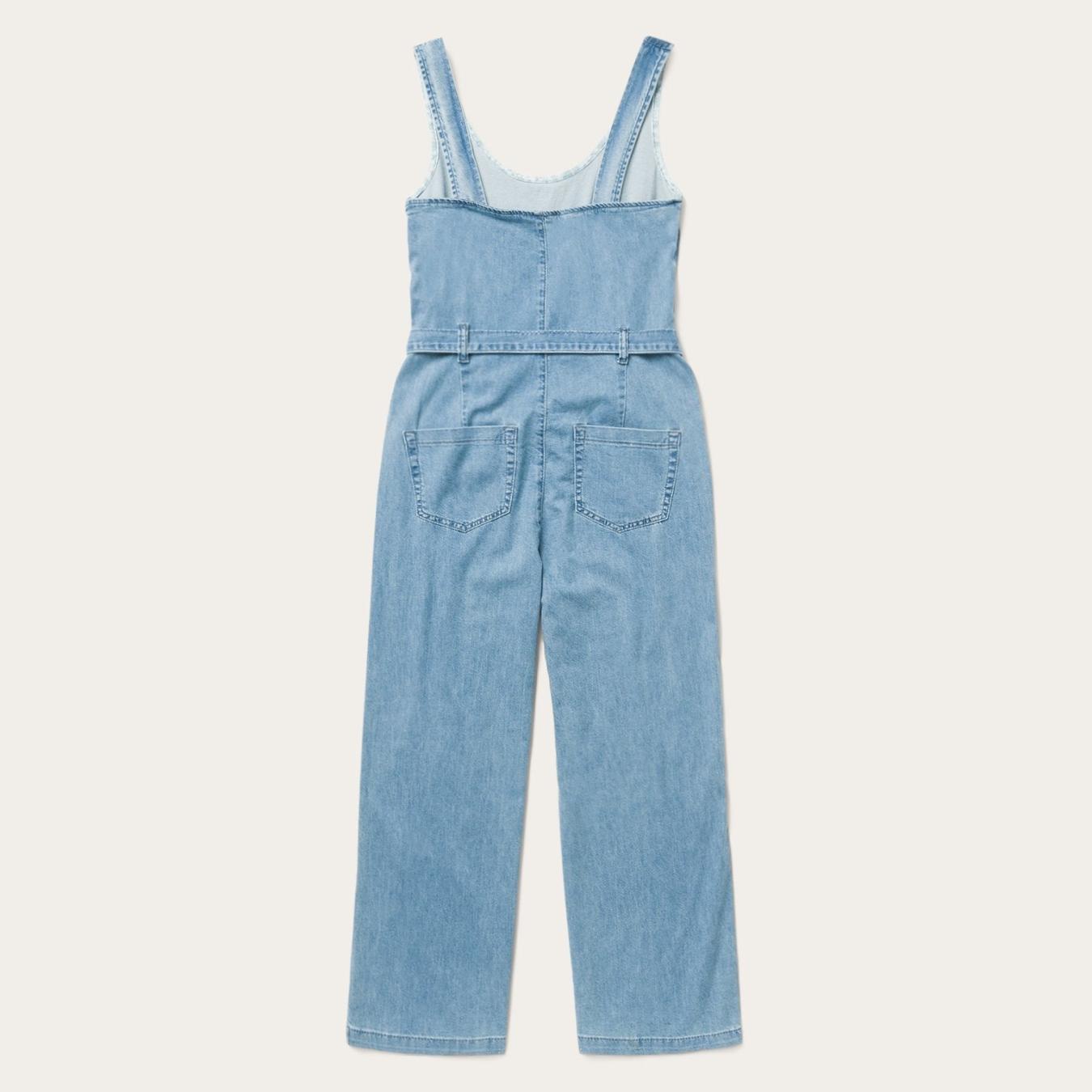 Women Jumpsuits Stetson Lightweight Denim Jumper Blue