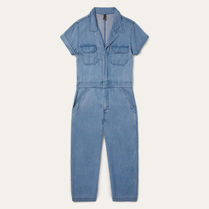 Women Jumpsuits Stetson Notch Collar Jumpsuit Blue