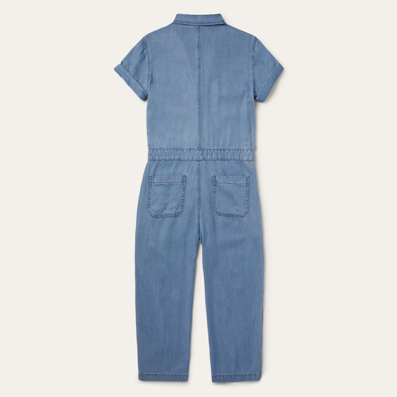 Women Jumpsuits Stetson Notch Collar Jumpsuit Blue