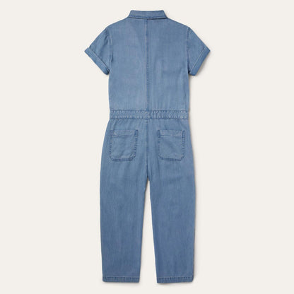 Women Jumpsuits Stetson Notch Collar Jumpsuit Blue