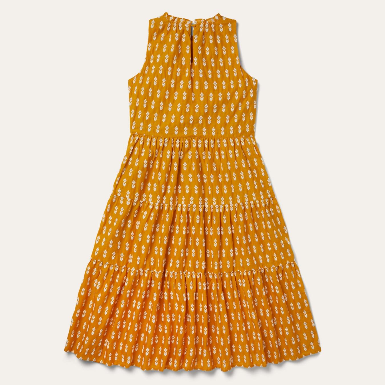 Women Midi Stetson Aztec Dress Yellow