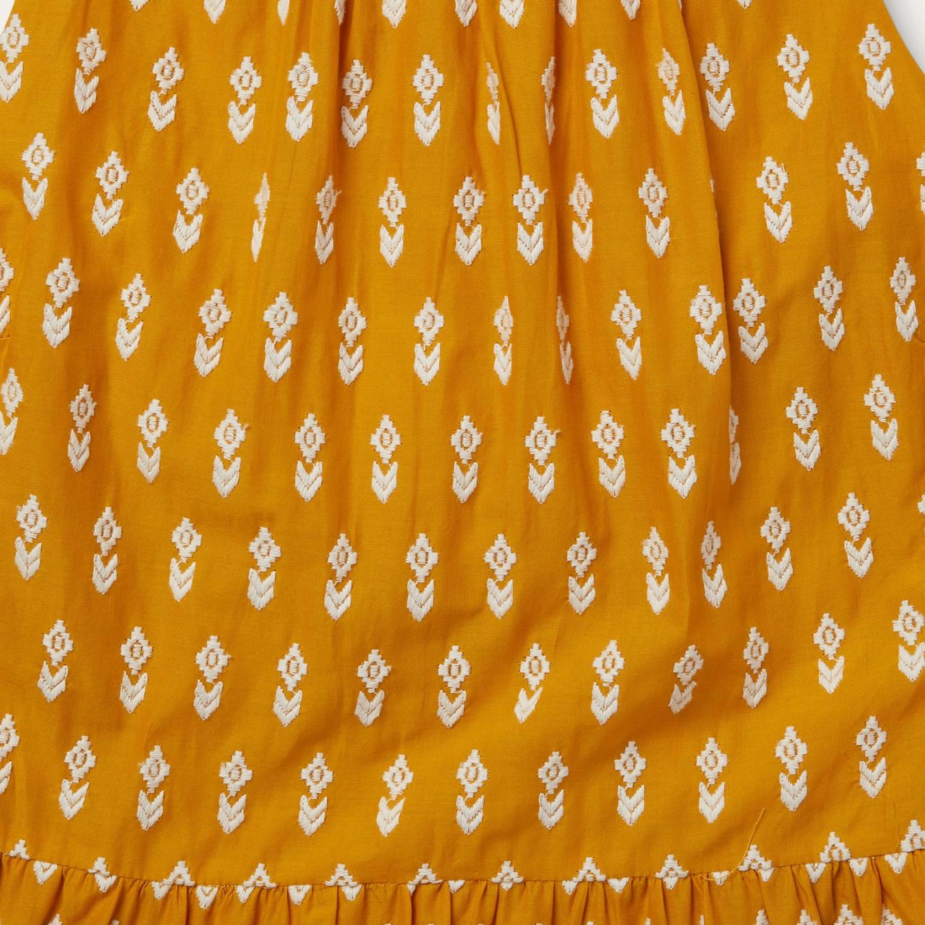 Women Midi Stetson Aztec Dress Yellow