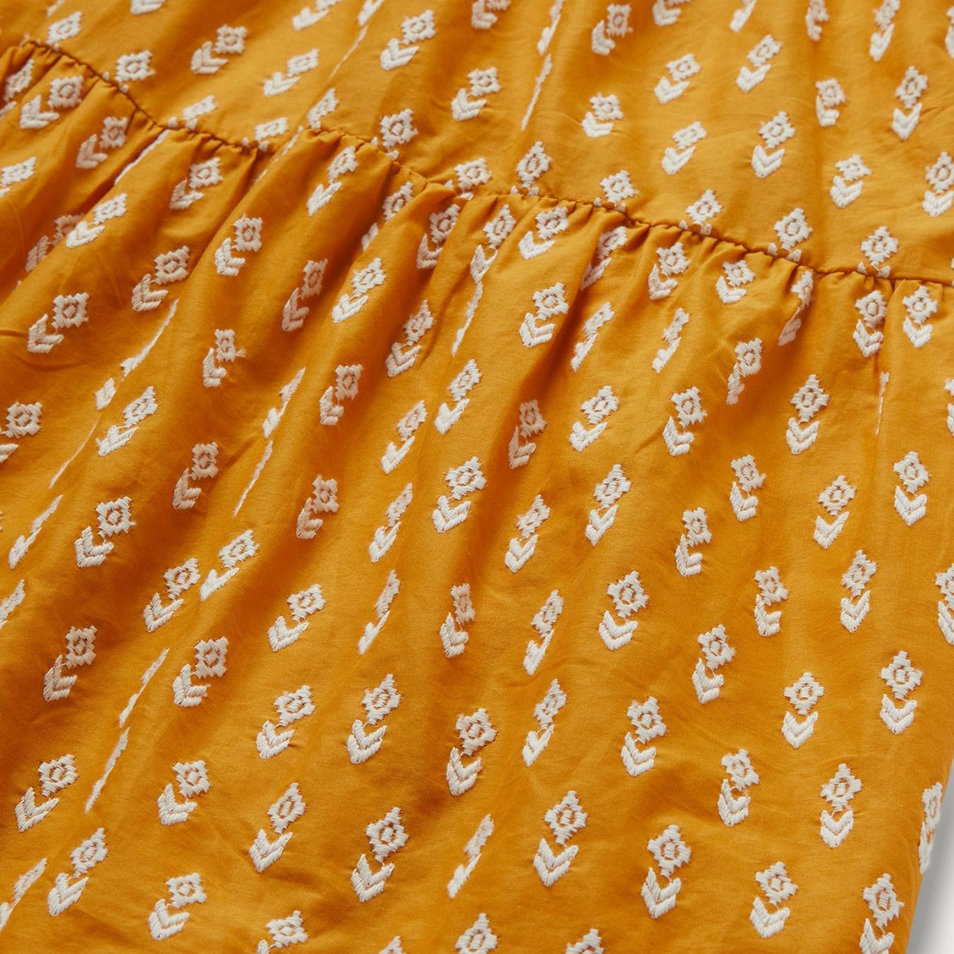 Women Midi Stetson Aztec Dress Yellow