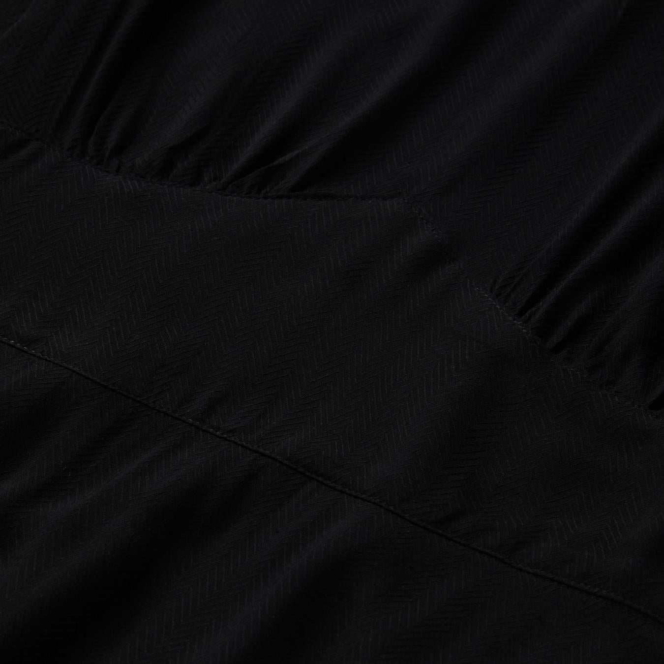 Women Midi Stetson Black Herringbone Twill Midi Dress Black