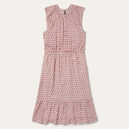 Women Midi Stetson Cottage Floral Dress Red
