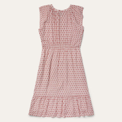 Women Midi Stetson Cottage Floral Dress Red